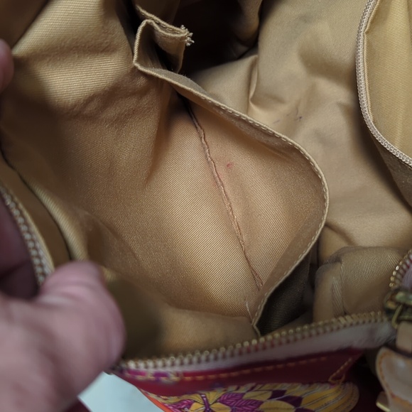 Salvatore Ferragamo Vintage Leather Canvas Jungle Print Tote - Picture 8 of 8